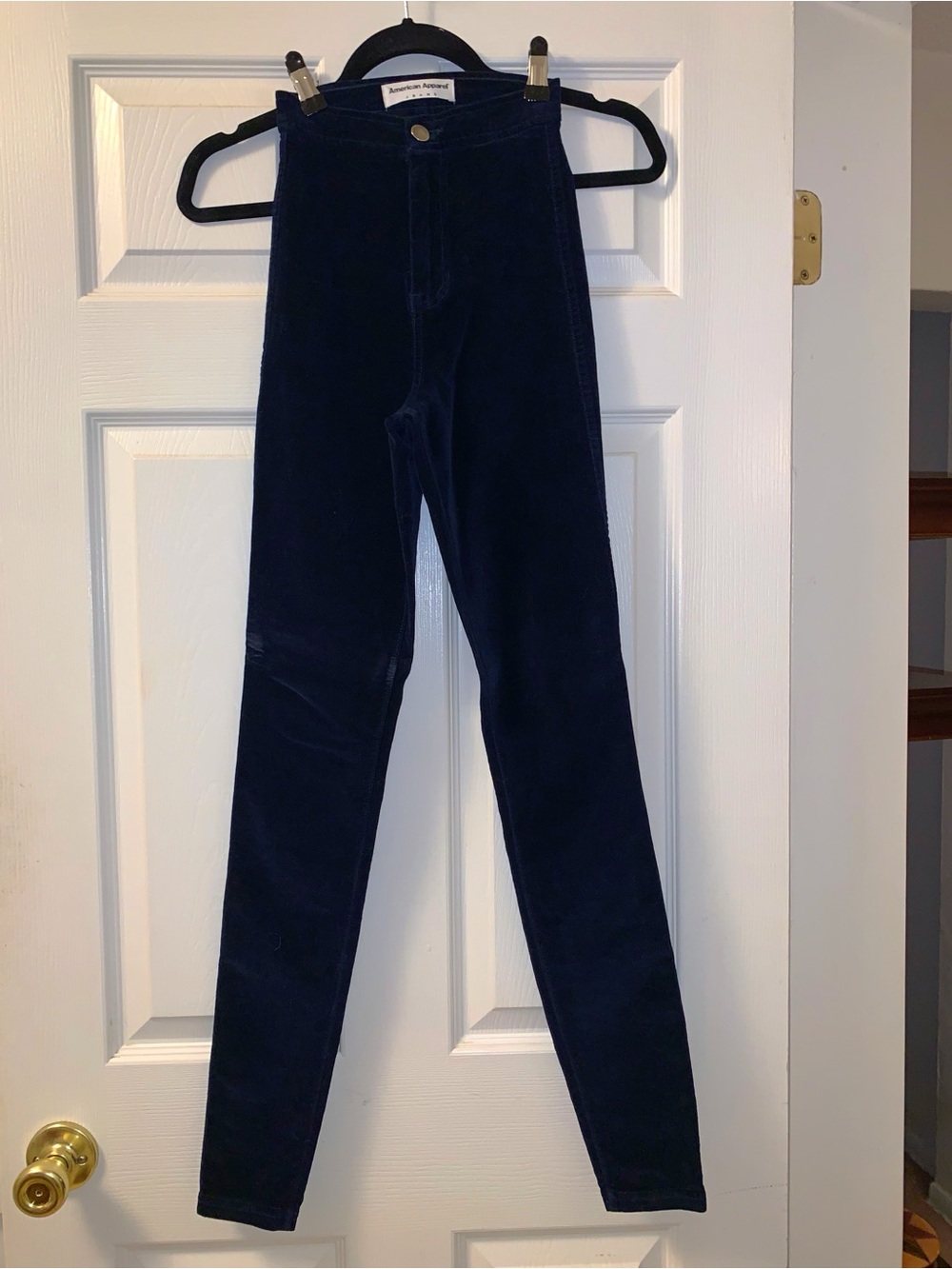 American Apparel Limited Edition Women’s Blue Velvet Disco Pants